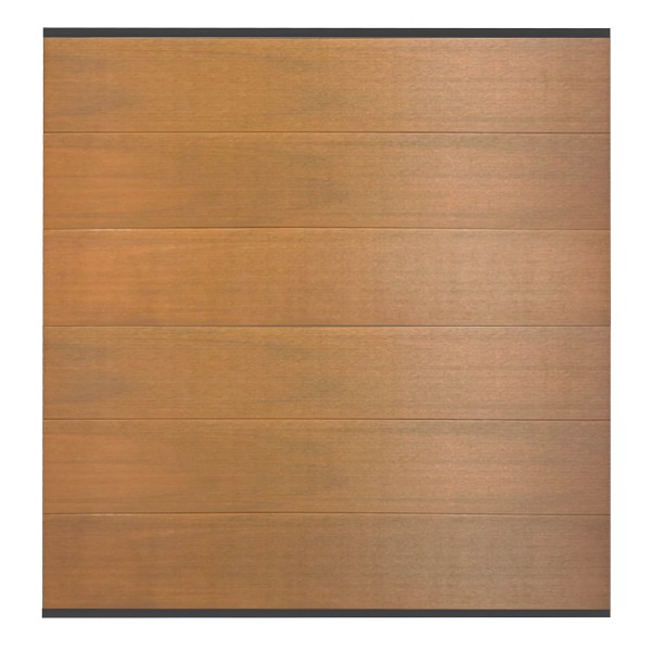 System WPC Platinum XL Zaunset, Teak-Teak-Braun
