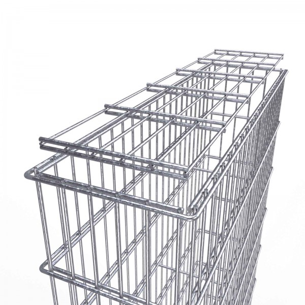 Gabionedeckel Typ L (6/5/6) - Breite 2500mm RAL6005 moosgrün